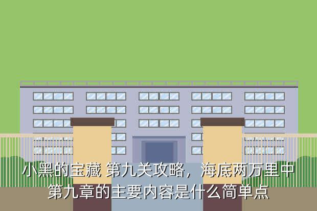 小黑的宝藏 第九关攻略,海底两万里中第九章的主要内容是什么简单点