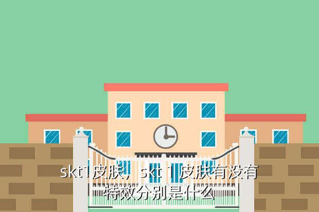 skt1皮肤,skt 1 皮肤有没有特效分别是什么