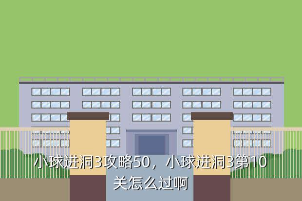 小球进洞3攻略50,小球进洞3第10关怎么过啊