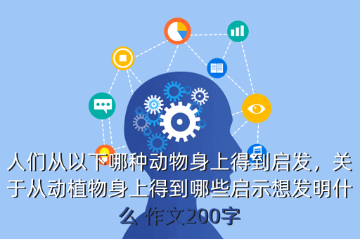 人们从以下哪种动物身上得到启发,关于从动植物身上得到哪些启示想发明什么 作文200字