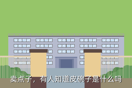 卖点子,有人知道皮碗子是什么吗