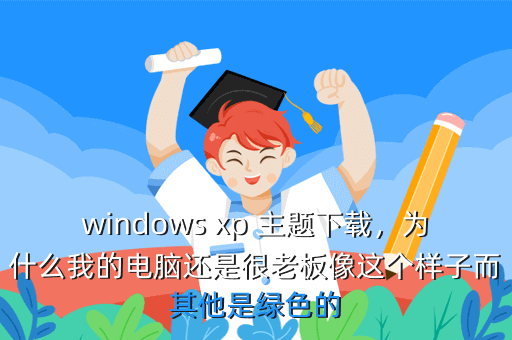 windows xp 主题下载,为什么我的电脑还是很老板像这个样子而其他是绿色的