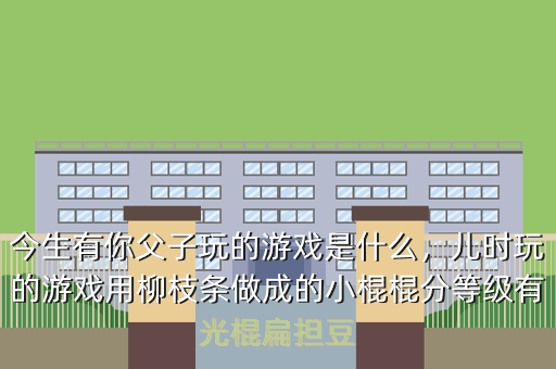 今生有你父子玩的游戏是什么,儿时玩的游戏用柳枝条做成的小棍棍分等级有光棍扁担豆