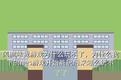 风流总裁游戏为什么玩不了,为什么我下的nes游戏开始能玩后来怎么玩不了了
