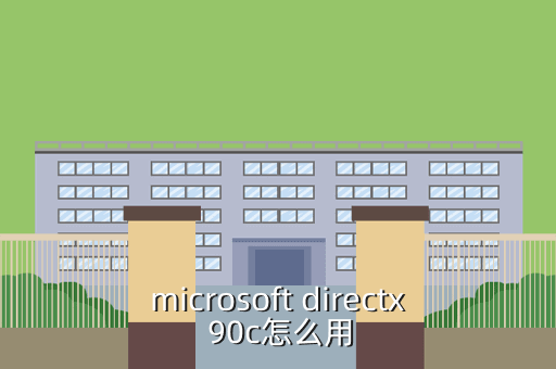 microsoft directx 90c怎么用