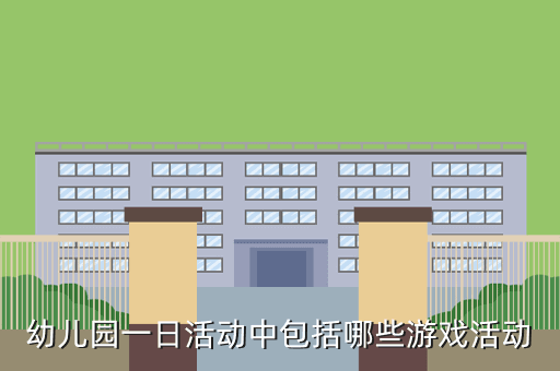 幼儿园一日活动中包括哪些游戏活动