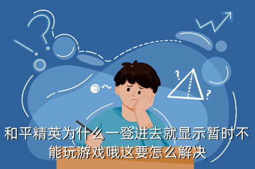 和平精英为什么一登进去就显示暂时不能玩游戏哦这要怎么解决