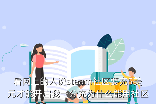 看网上的人说steam社区要充5美元才能开启我一分充为什么能用社区