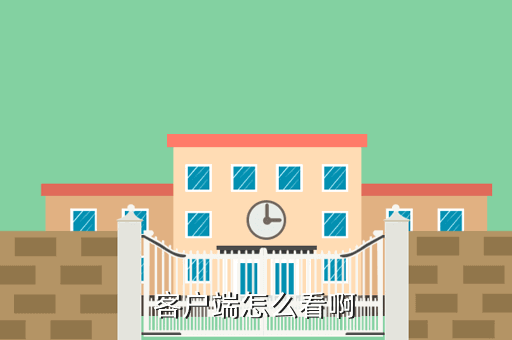 客户端怎么看啊