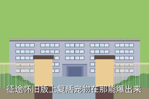征途怀旧版上复活宠物在那能爆出来