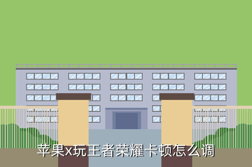 苹果x玩王者荣耀卡顿怎么调