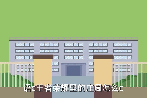 语c王者荣耀里的庄周怎么c