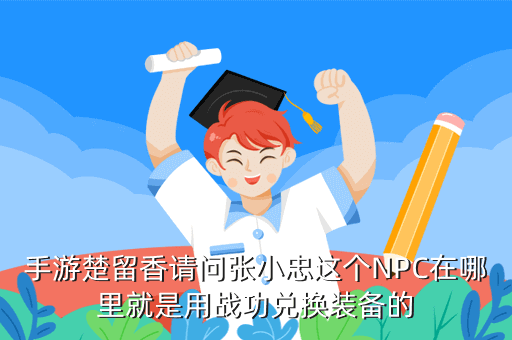 手游楚留香请问张小忠这个NPC在哪里就是用战功兑换装备的