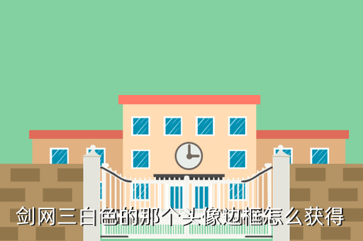 剑网三白色的那个头像边框怎么获得