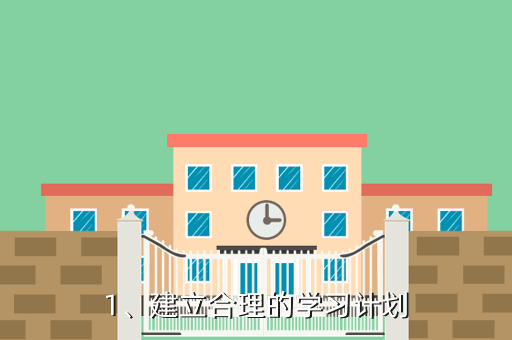 1、建立合理的学习计划