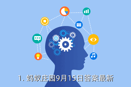 1. 蚂蚁庄园9月15日答案最新