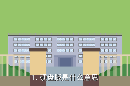 1. 硬盘版是什么意思