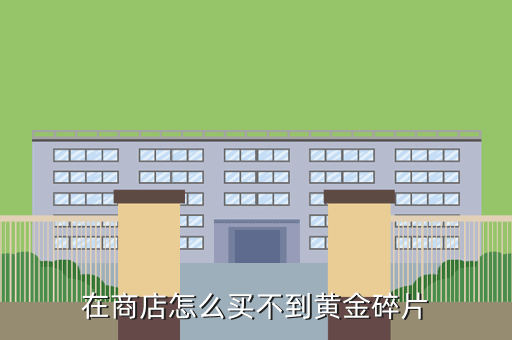 在商店怎么买不到黄金碎片
