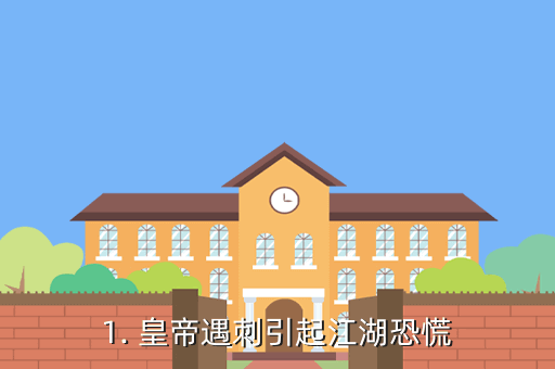 1. 皇帝遇刺引起江湖恐慌