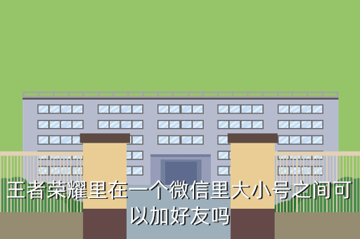王者荣耀里在一个微信里大小号之间可以加好友吗