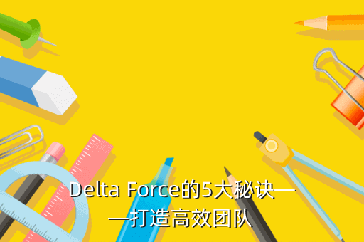 Delta Force的5大秘诀——打造高效团队